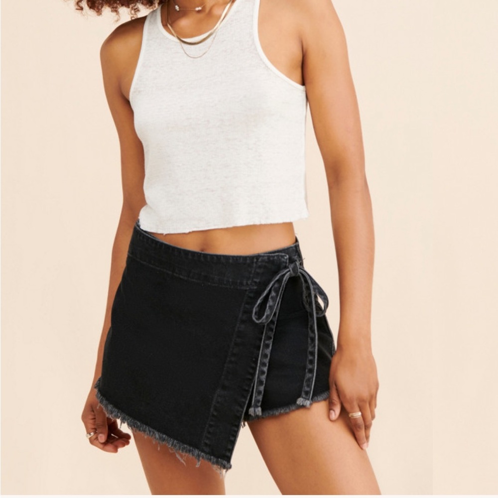 We the free Emmy denim skort
